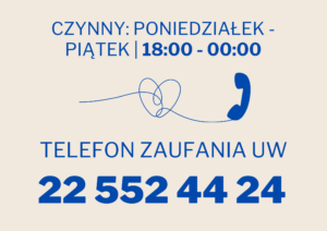 Przejdź do artykułu o telefonie zaufania na stronie UW.